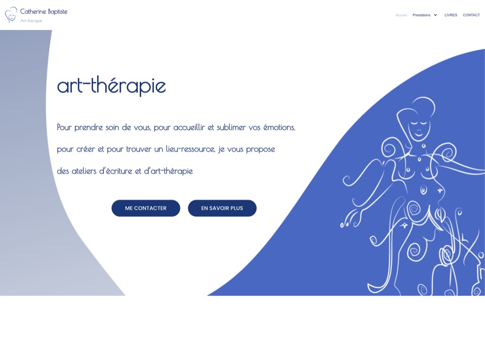 Aperçu du site Catherine Baptiste